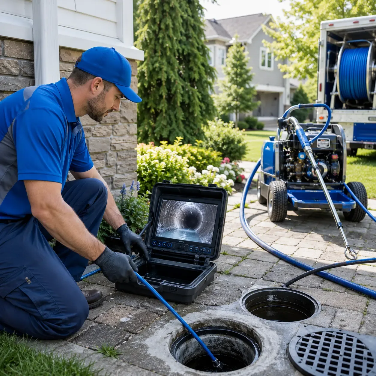 Outdoor drain cleaning professionals serving Almond, WI